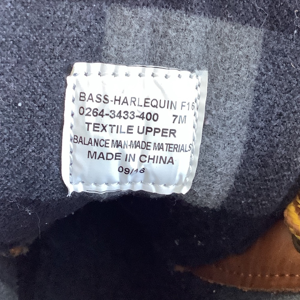 Duck Boots by G.H.Bass & Co. Women’s size 7 brown and navy blue - Picture 4 of 6